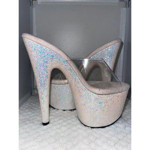 Pleaser - ADORE-701LG - Clear / White